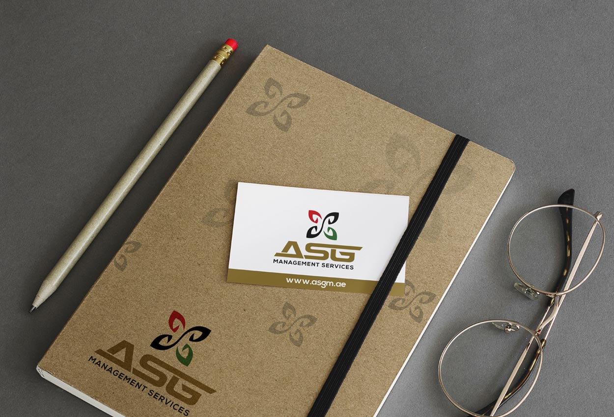 ASG Management service company Business card