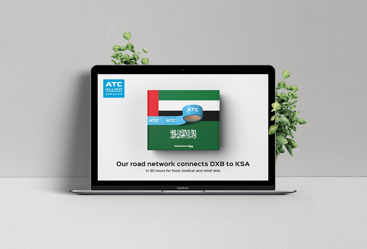 logistics company advertisement design in Dubai