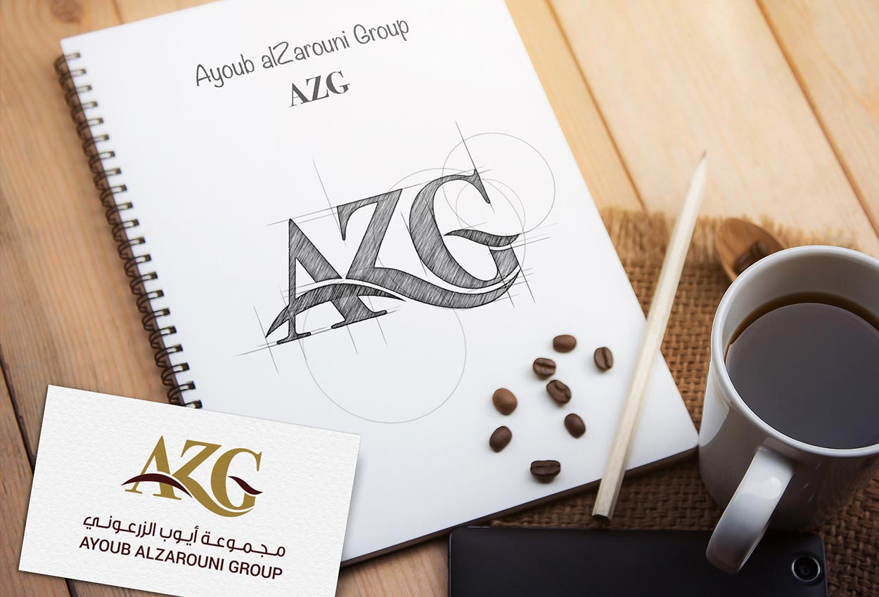 AZG Company Logo design Dubai
