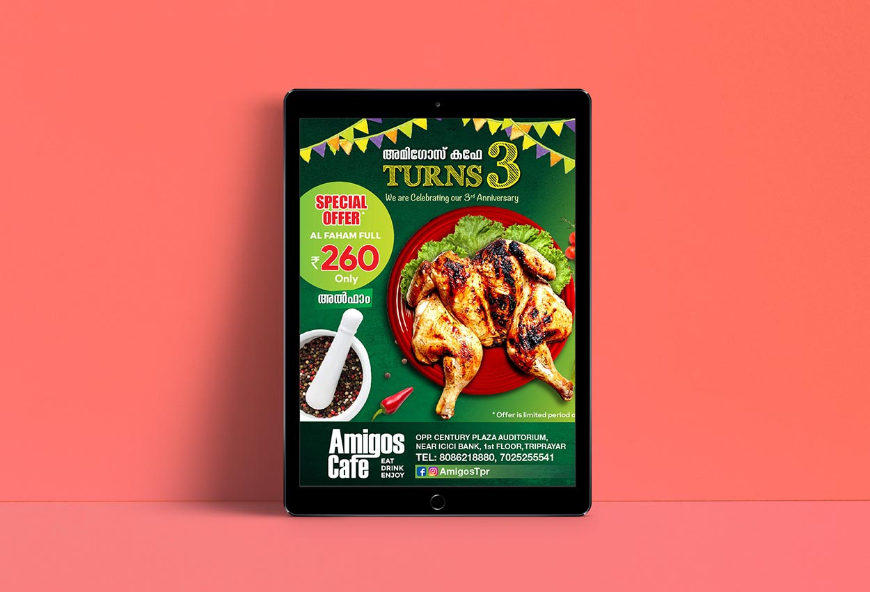 restaurant anniversary design in Dubai