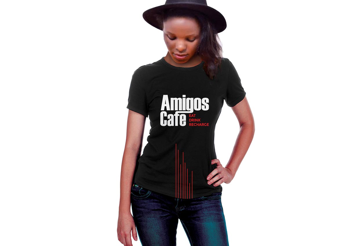 uniform design of Amigos cafe