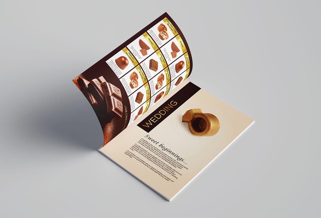 CB Chocolate brochure in Dubai