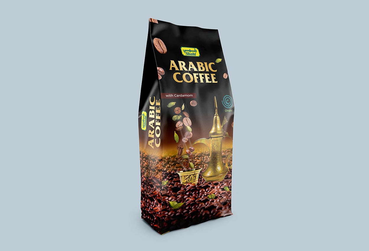 Packaging design of Coffee for Shahi foods Oman