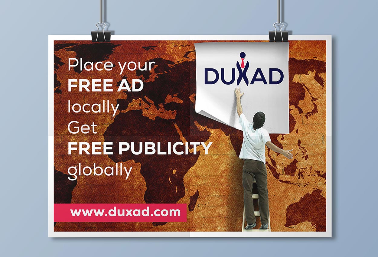 Creative Poster Design in Dubai for duxad classified