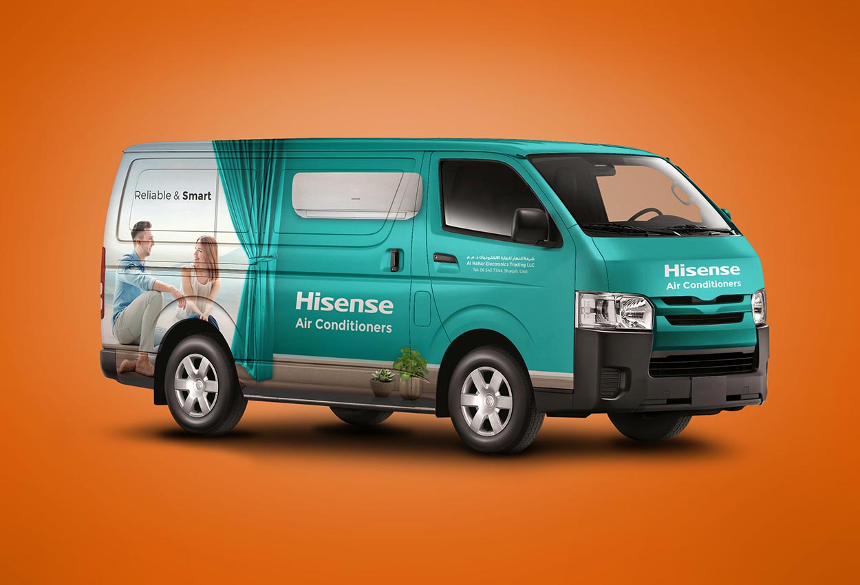Hiace Van branding for Hisense Air Condition