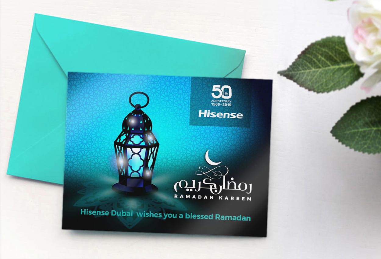 Hisense digital Greeting card Design
