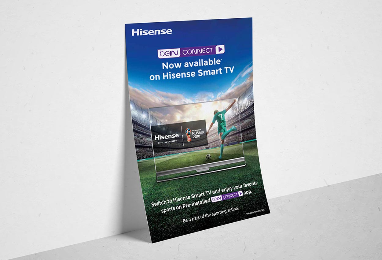 Flyer Designing of Hisense Television in Dubai