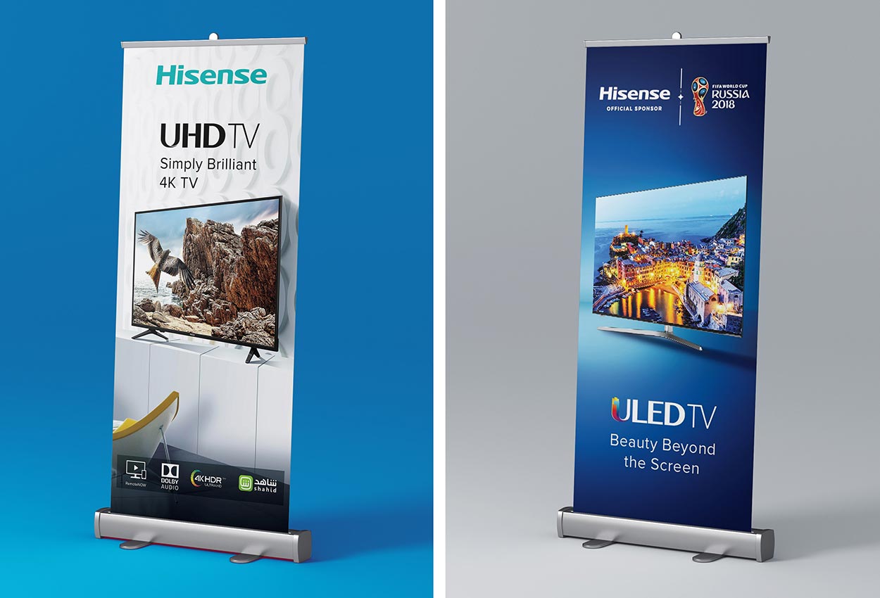 Roll up Graphics for Hisense TV