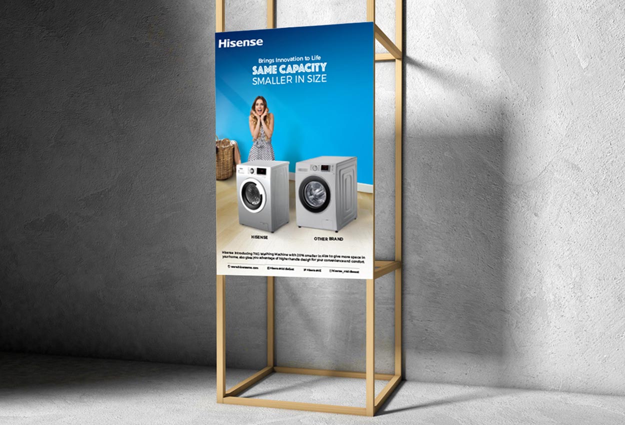 Washing Machine poster in Dubai for Hisense
