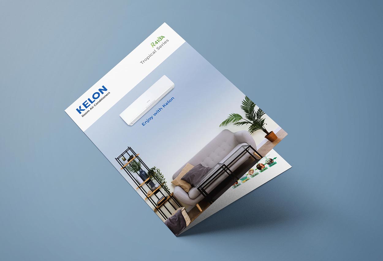 Air Conditioner Leaflet design for Kelon