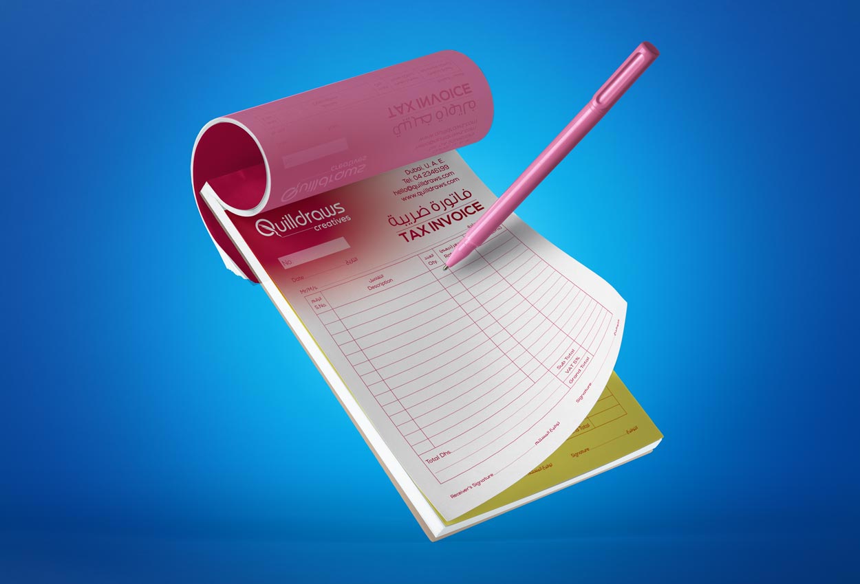 Invoice Design and stationaries