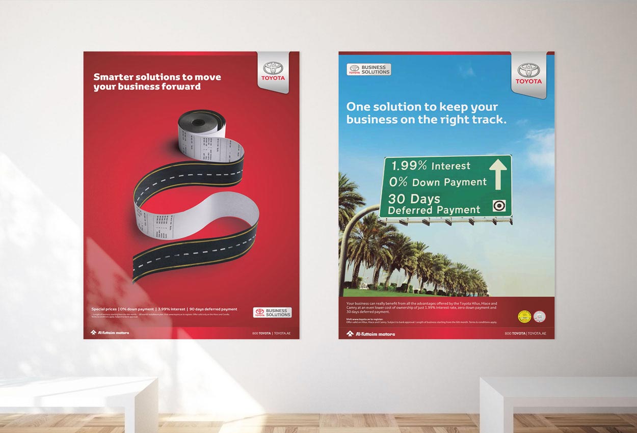 Poster Design for Toyota in Dubai