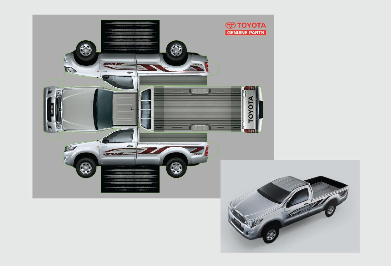paper cab design of Toyota