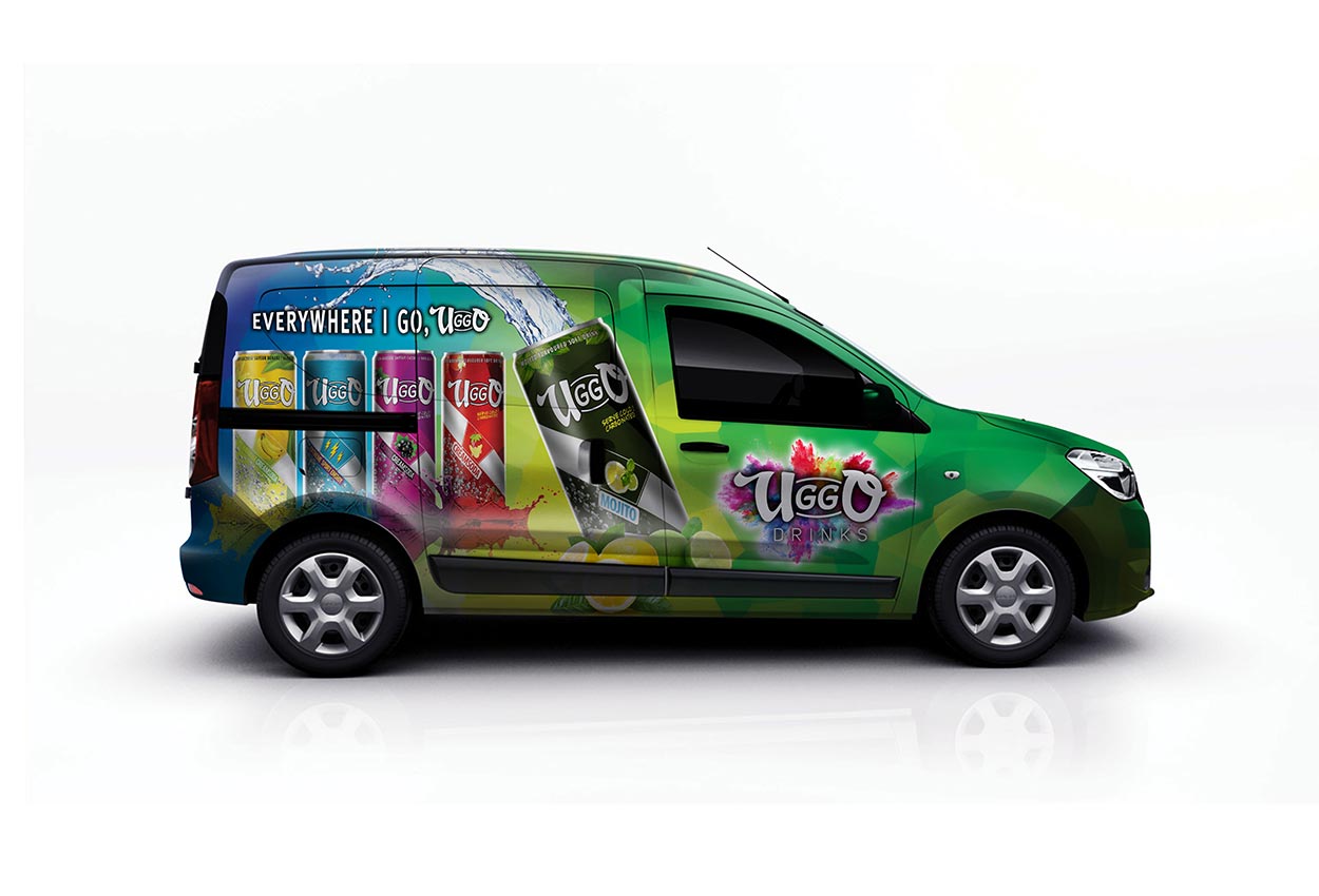 vehicle branding in dubai for uggo