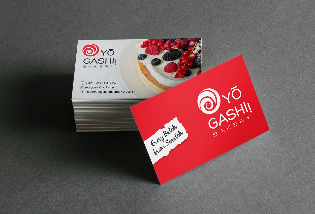 Business card design in dubai for Bakery